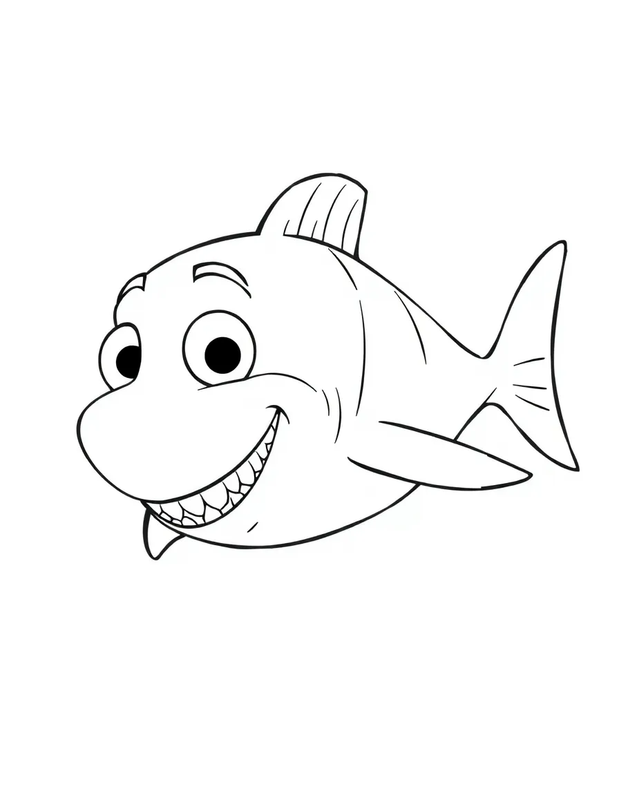 (Finding Nemo characters) Bruce the shark with a friendly face
