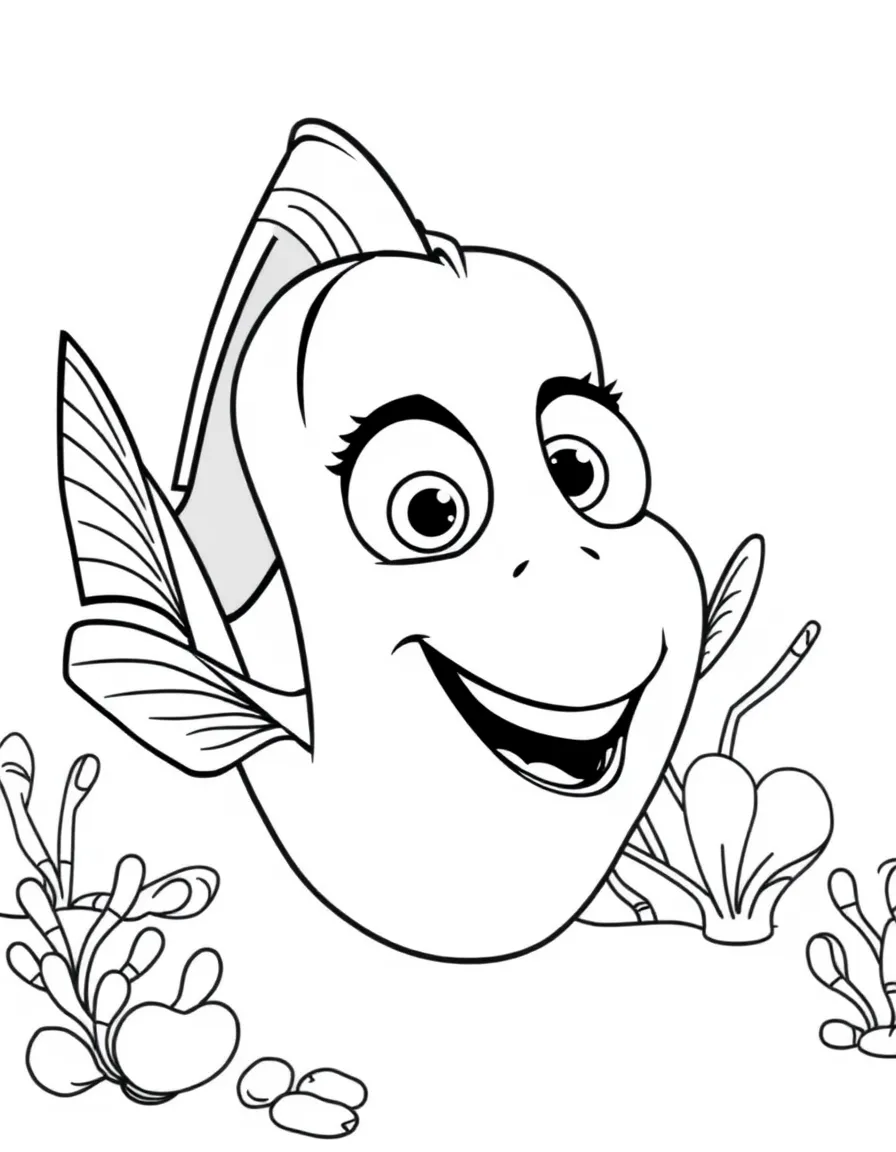 (Finding Nemo characters) Darla the dentist's niece looking mischievous