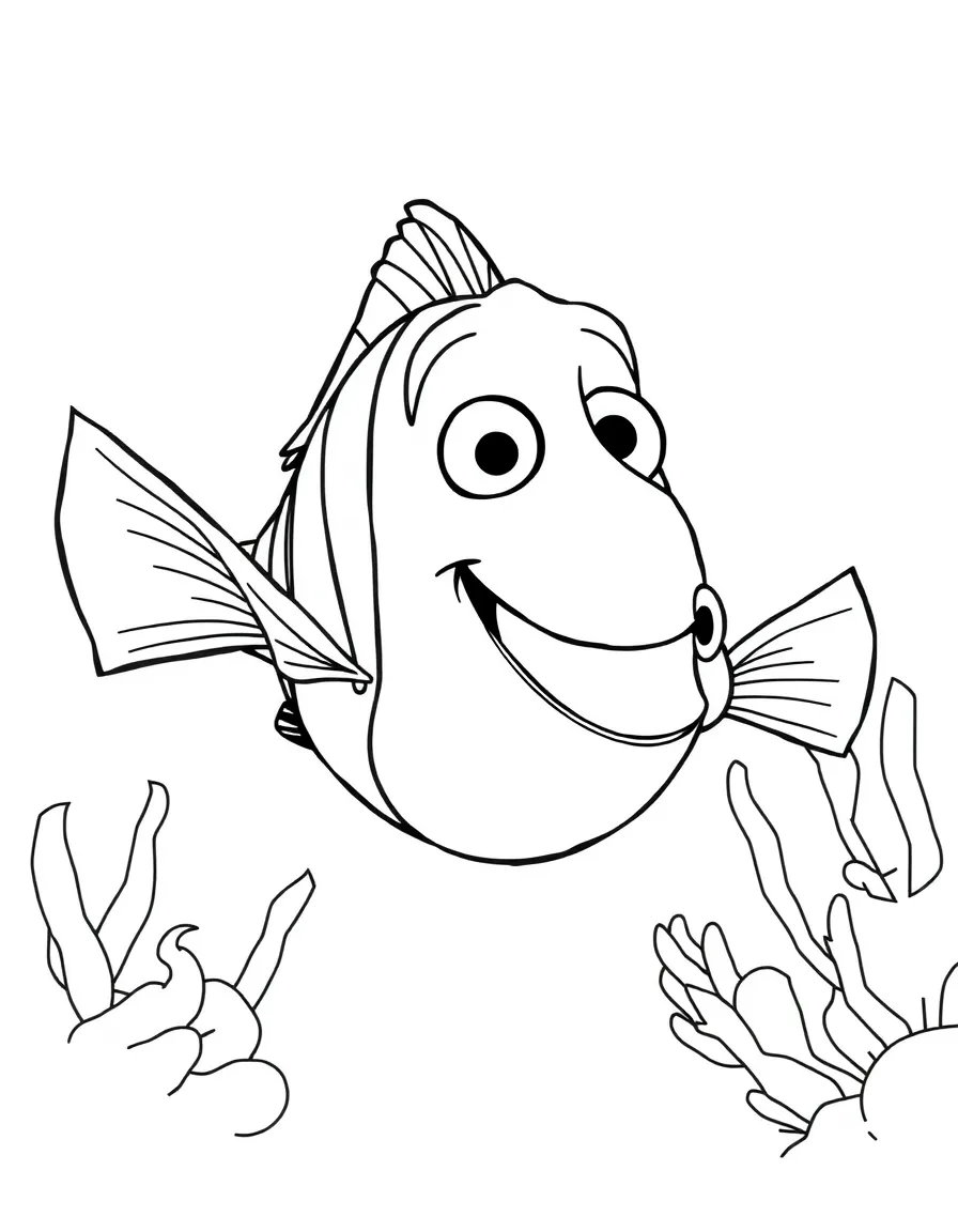 (Finding Nemo characters) Bruce holding a fish