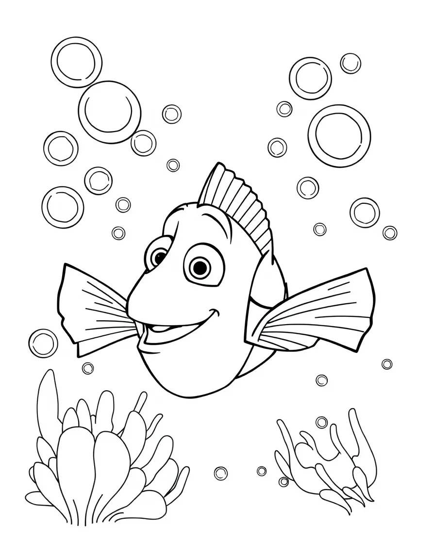 (Finding Nemo characters) Bubbles with lots of bubbles