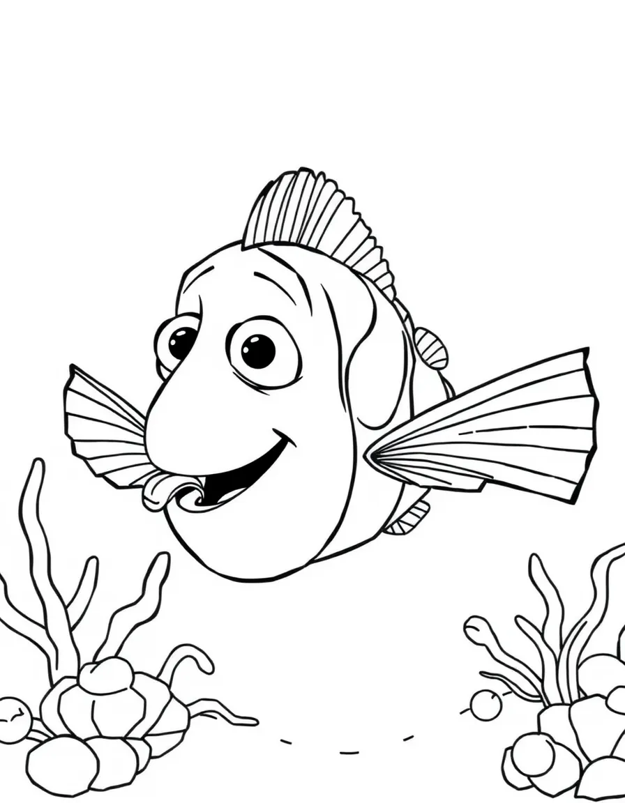 (Finding Nemo characters) Bruce enjoying a seaweed snack