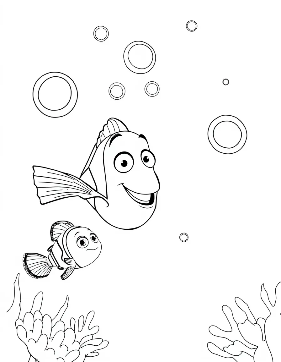 (Finding Nemo characters) Bubbles blowing perfect bubbles