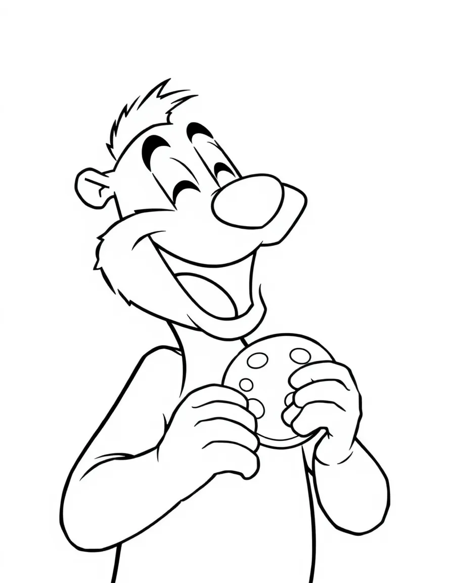 (Arthur TV series) Buster Baxter laughing and eating a cookie.