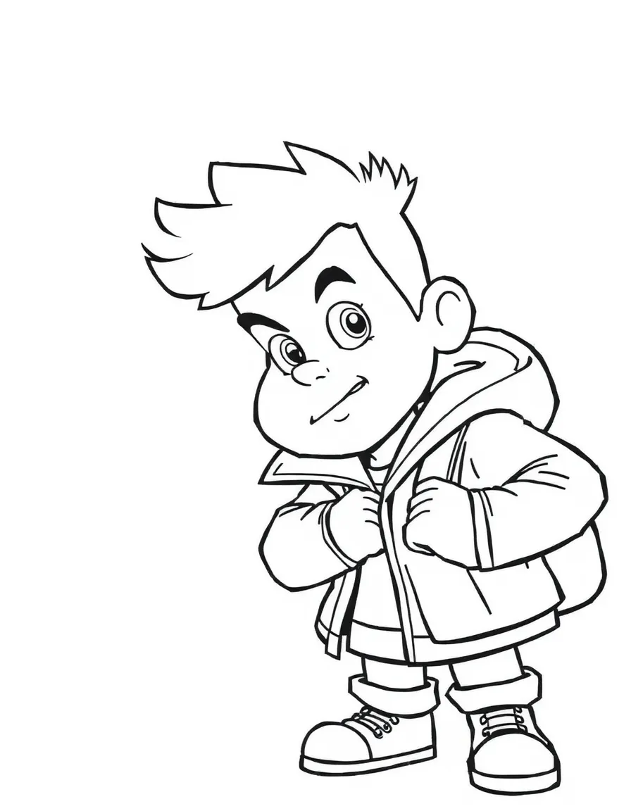 (Arthur TV series) Binky Barnes looking tough but secretly kind.