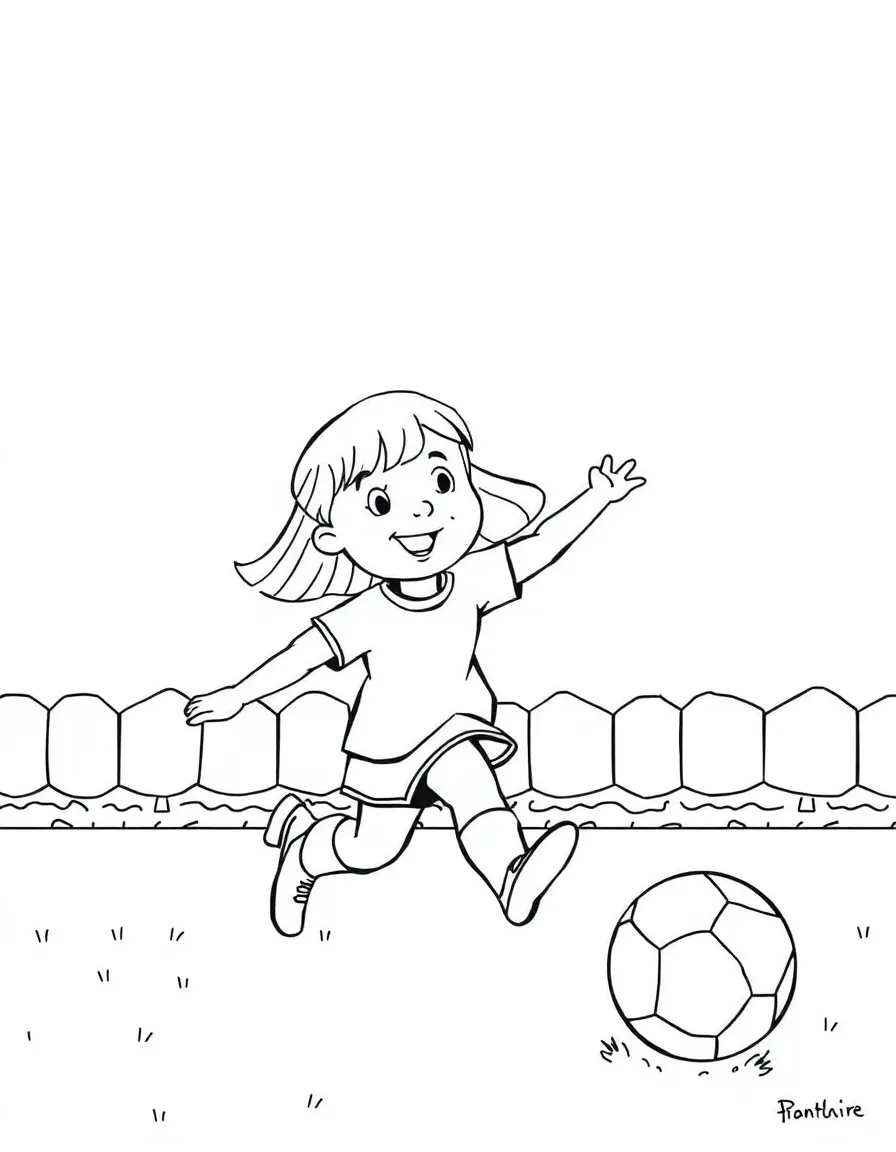 (Arthur TV series) Francine scoring a goal.