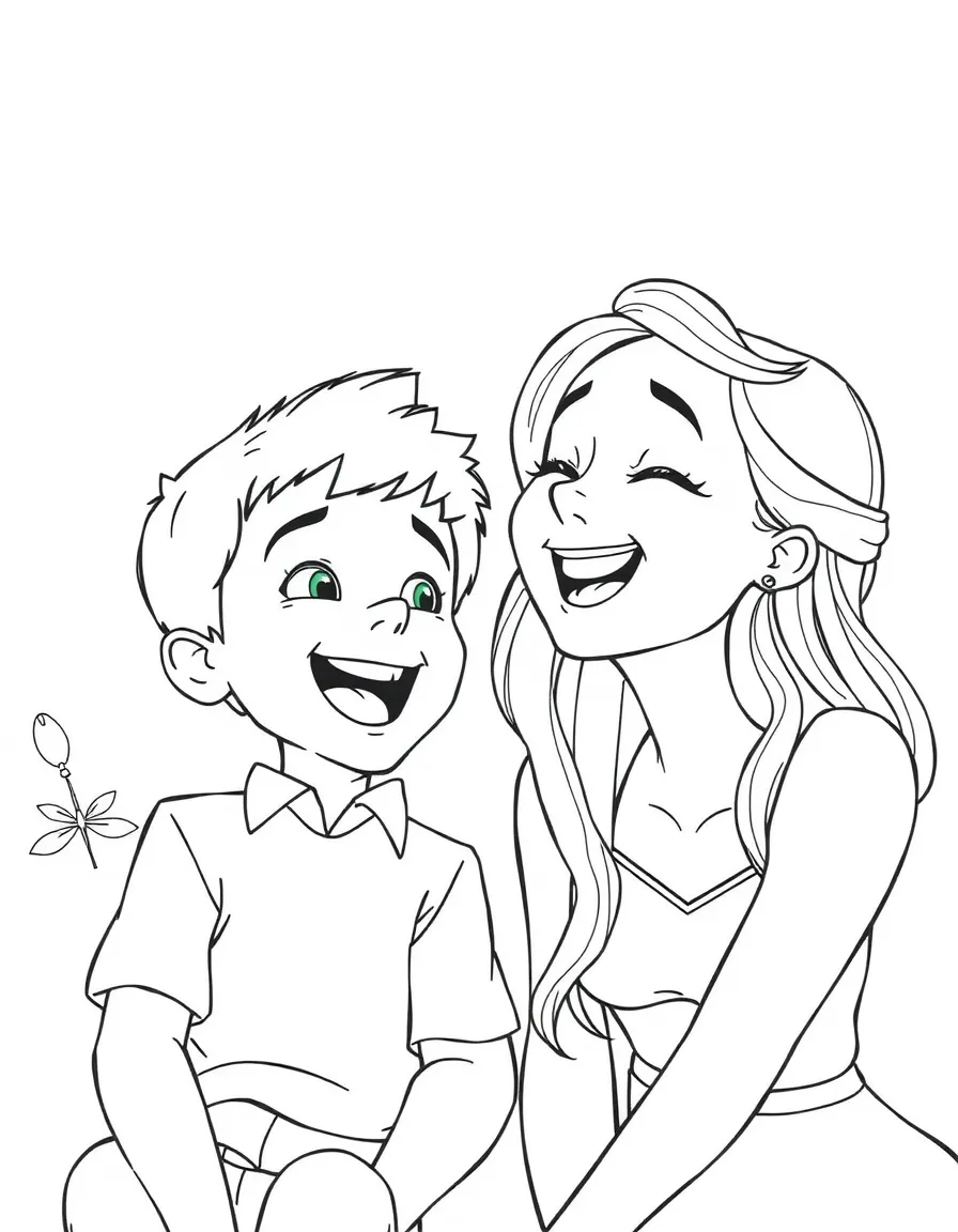 (Luca, movie) Giulia laughing.