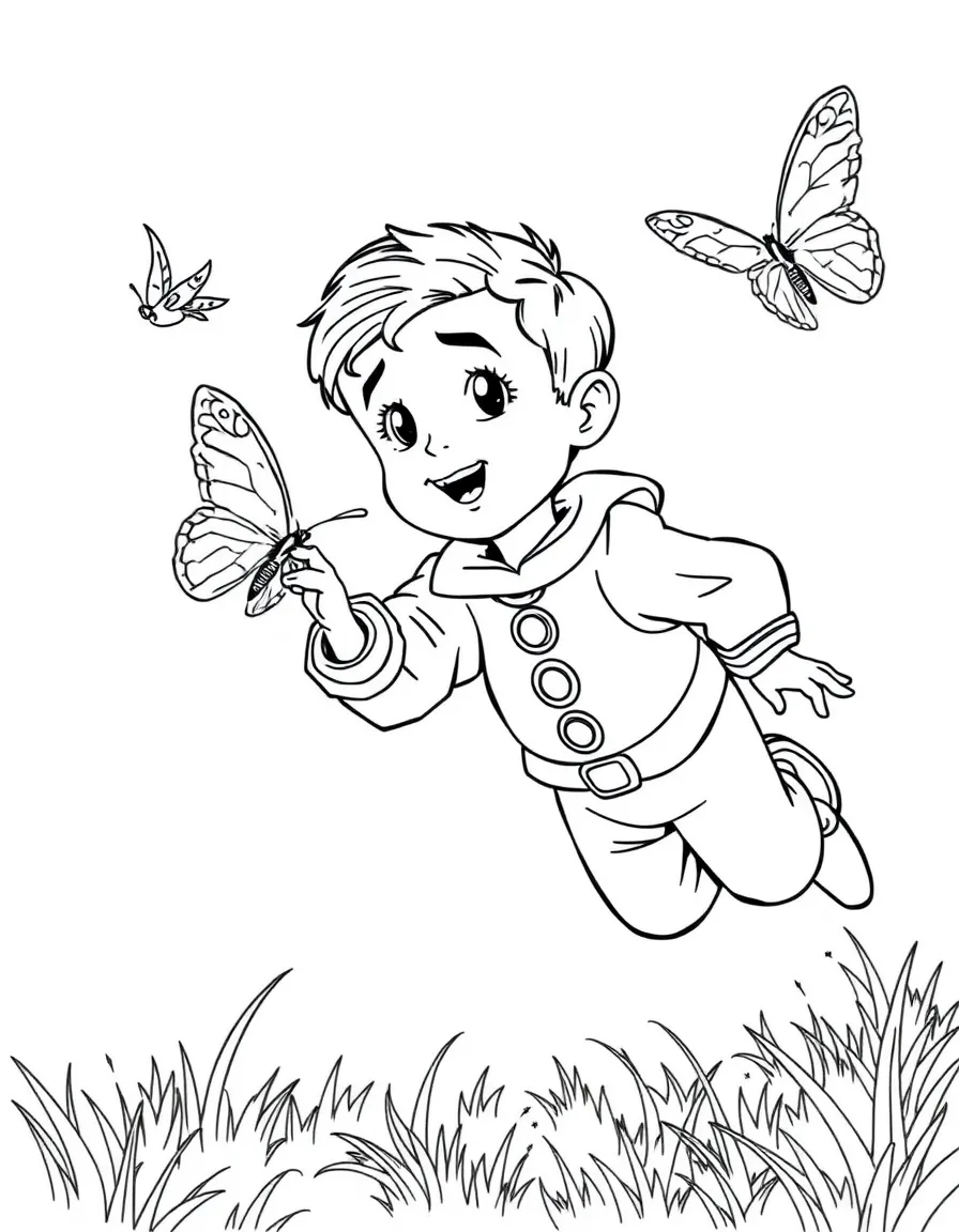 (Luca, movie) Machiavelli chasing a butterfly.