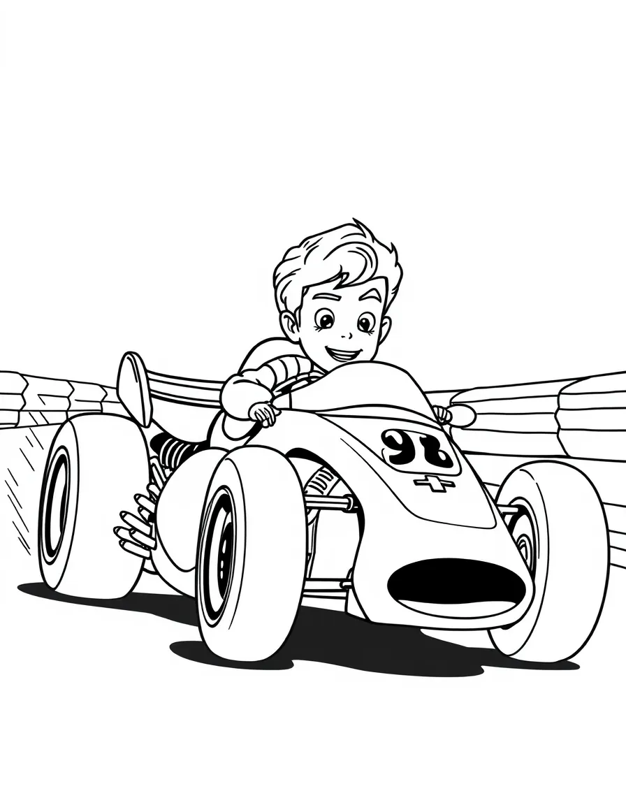 (Luca, movie) Giulia racing.
