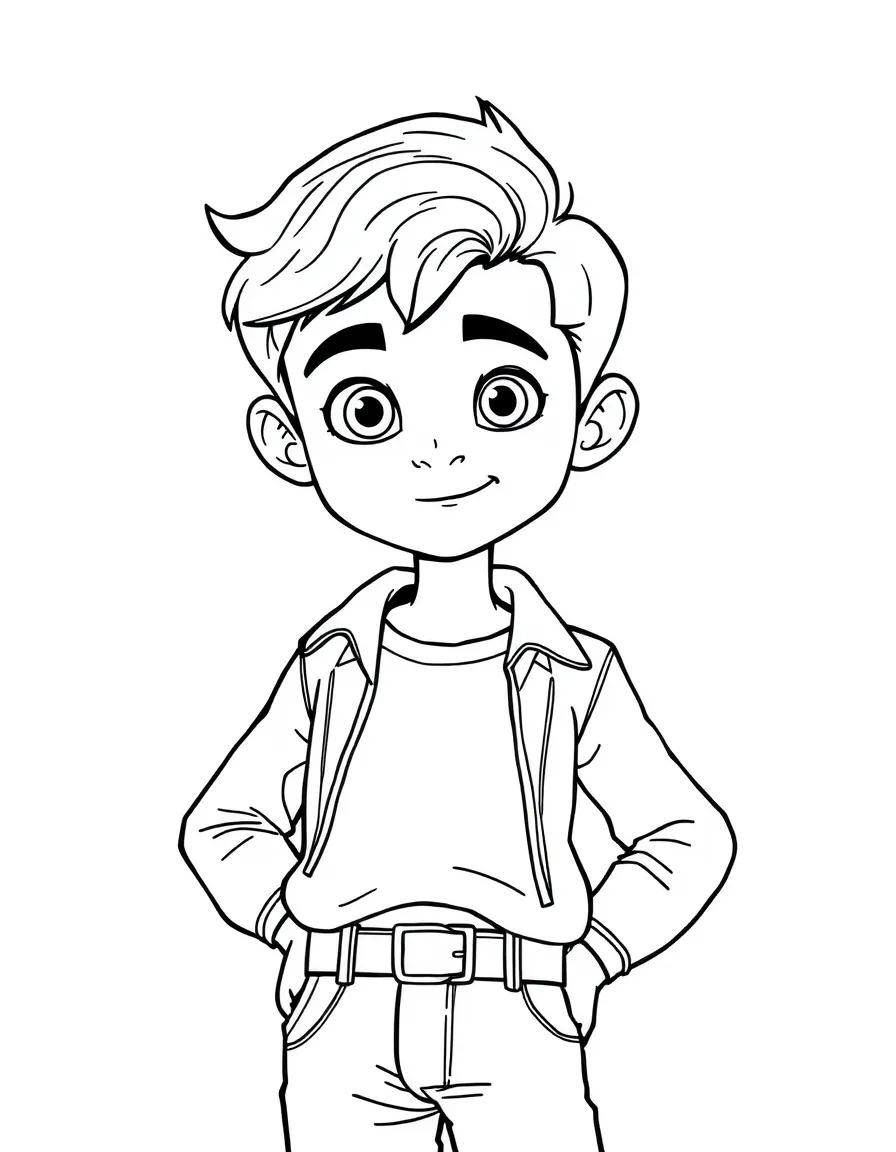 (Luca, movie) Giulia with a confident pose.