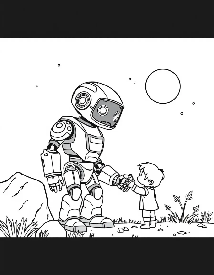 (future) A robot helping a child find their lost item.