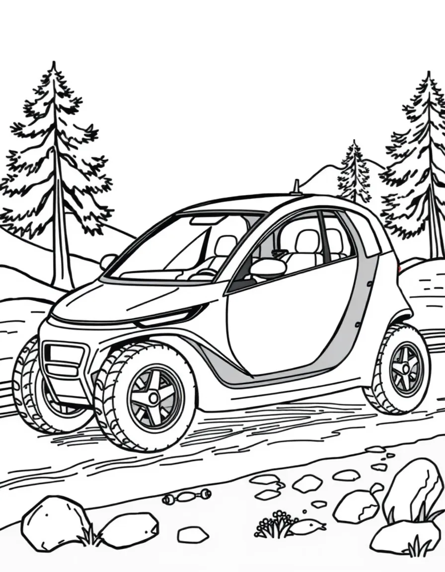 (future) A car that can change its shape for different terrains.