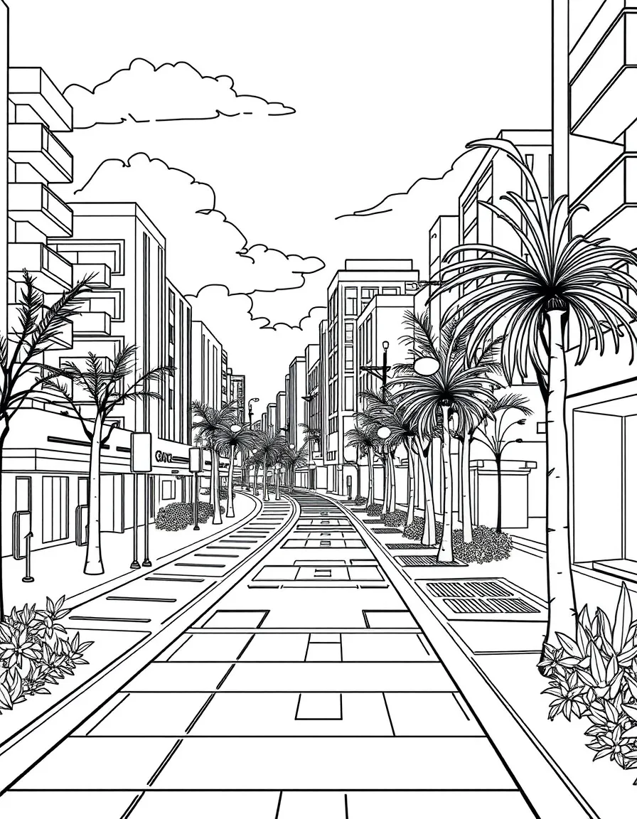 (future) A city with energy-generating sidewalks.