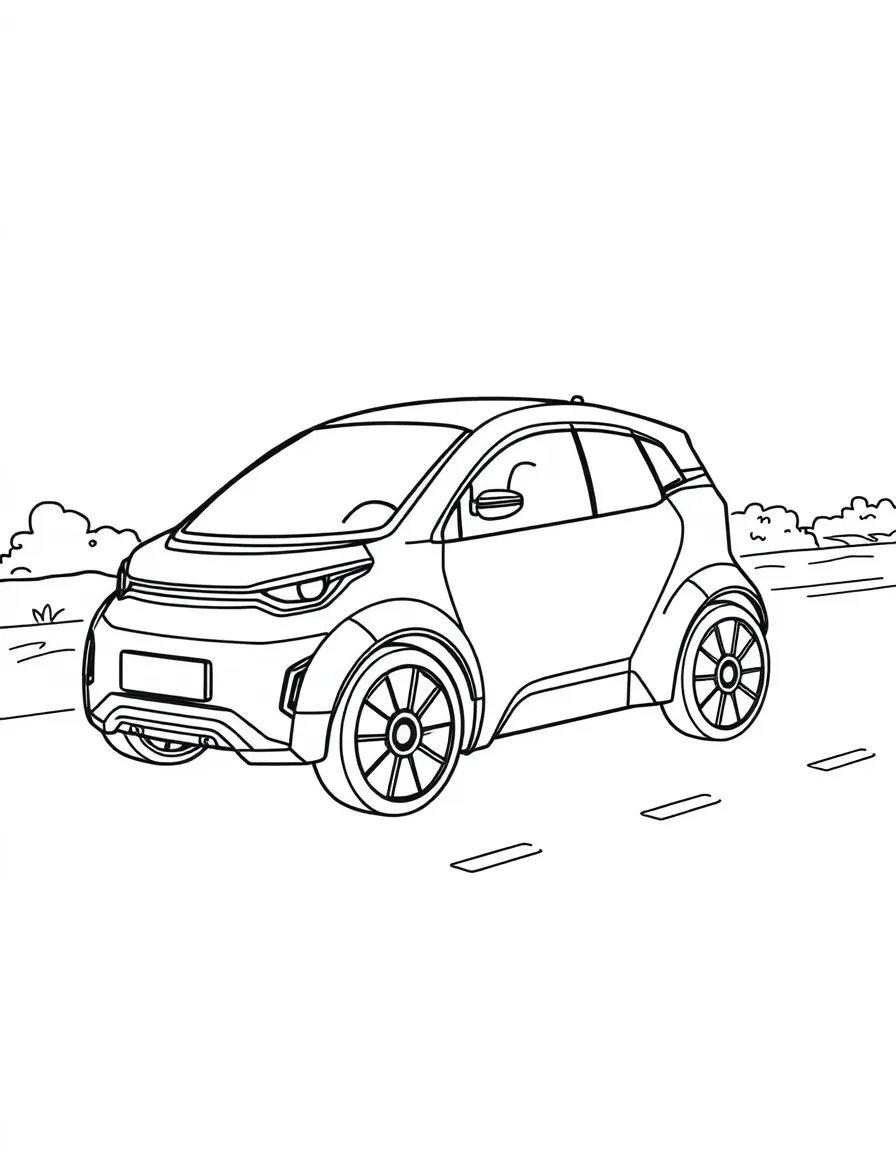 (future) A car that can drive itself and navigate obstacles.