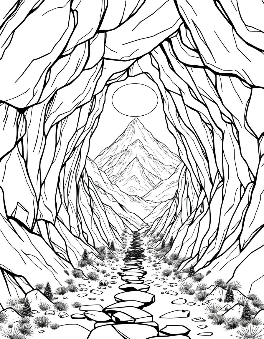(future) A transparent tunnel under a mountain.