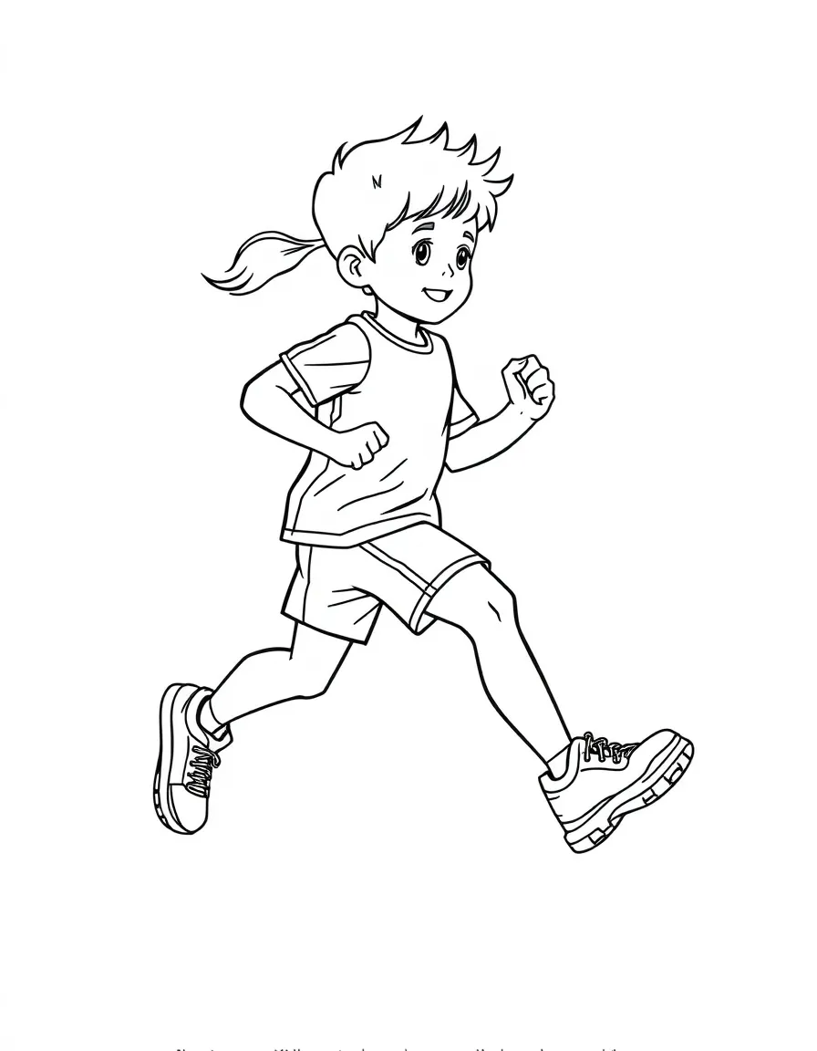 (sports) A child running shoes