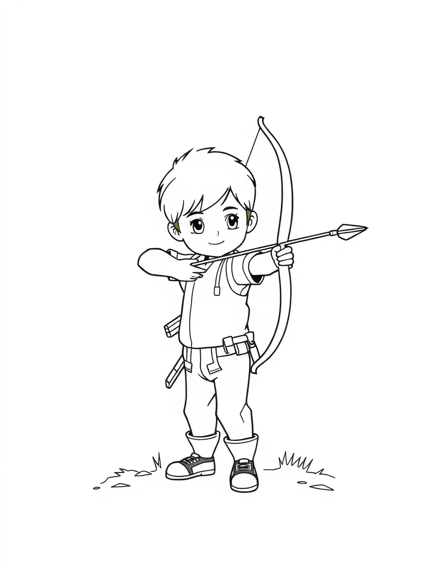 (sports) A child bow and arrow