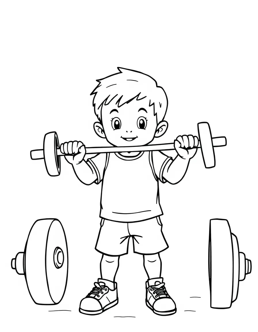 (sports) A child barbell