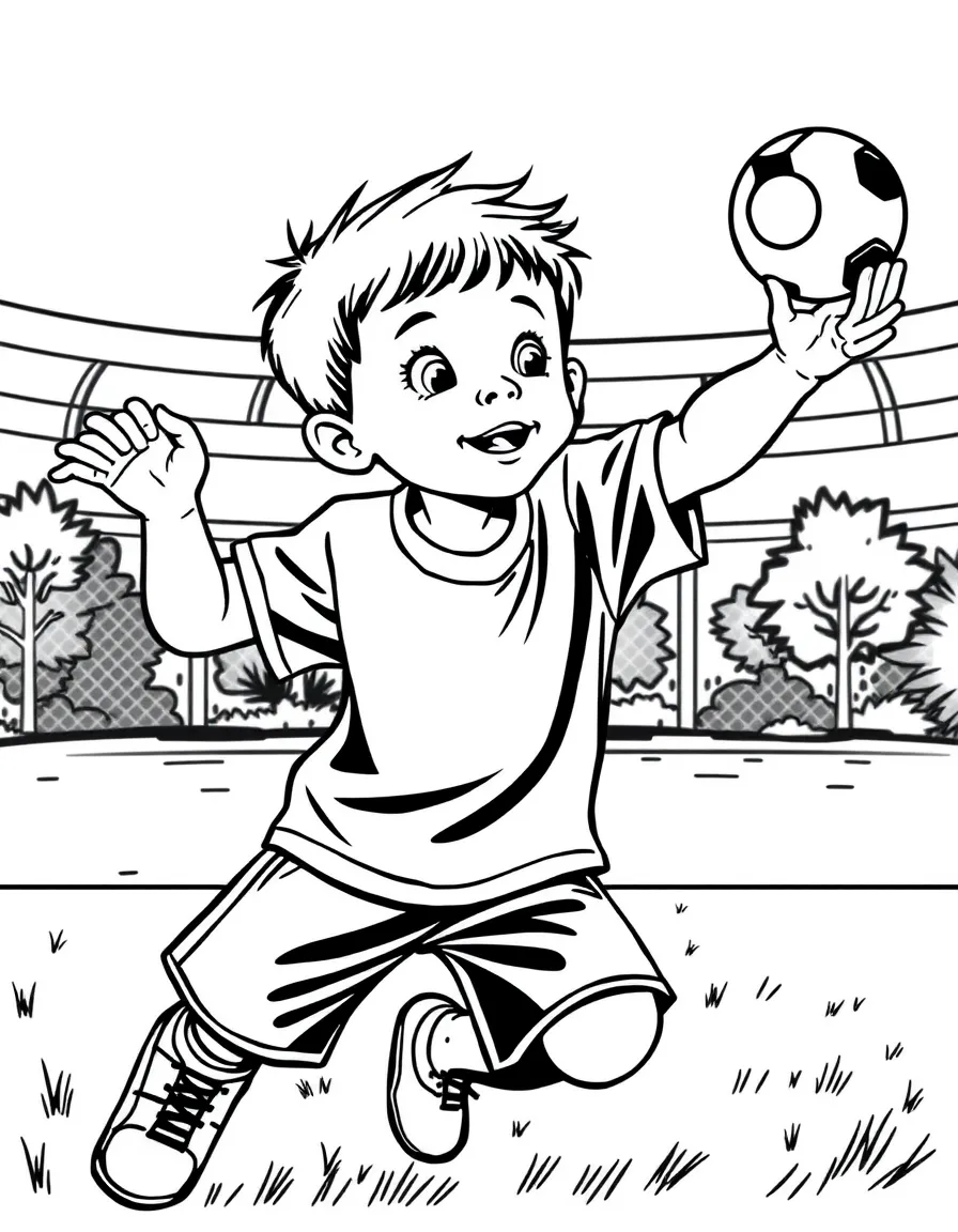 (sports) A child discus