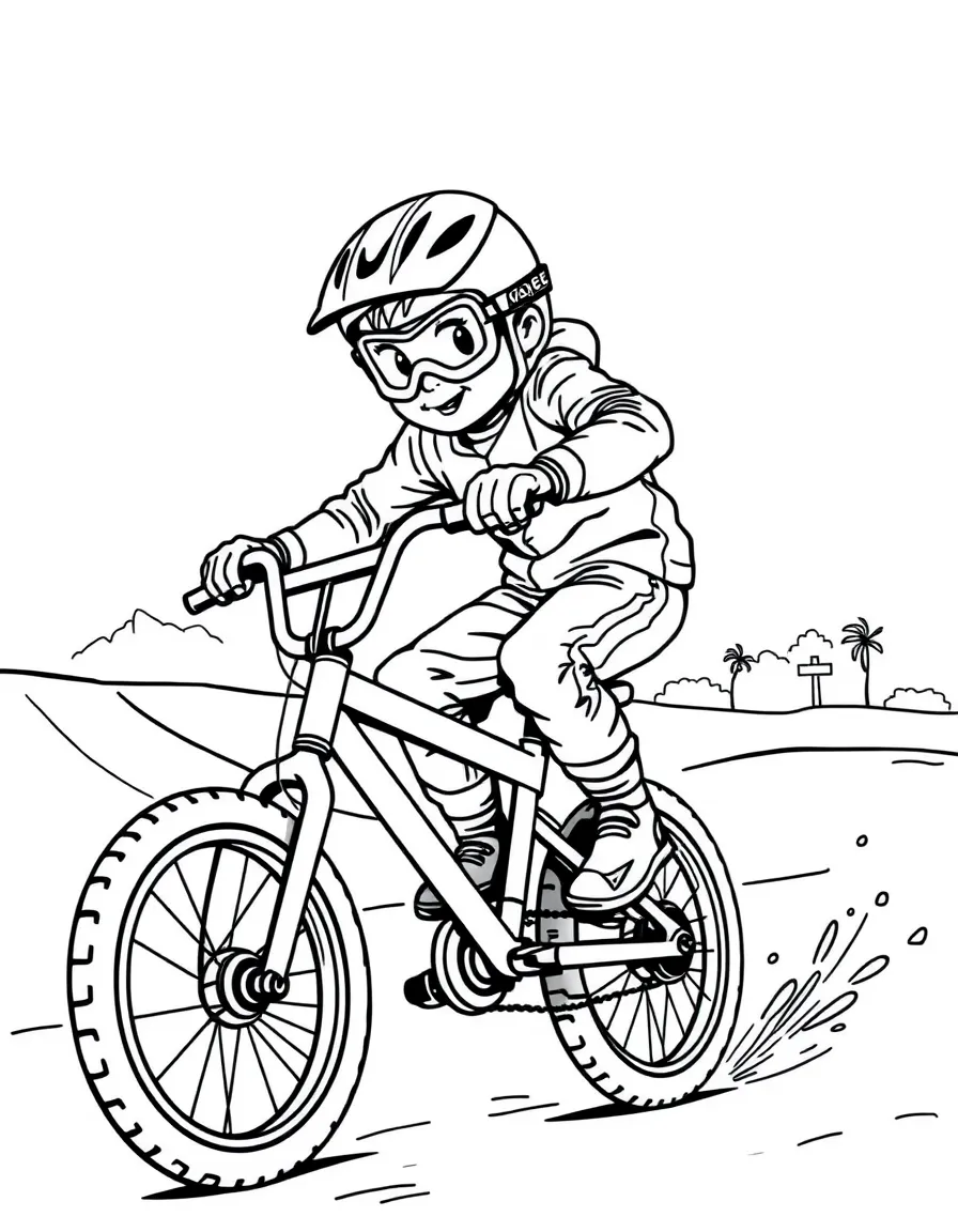 (sports) A child BMX bike track