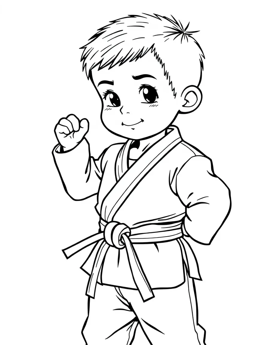 (sports) A child karate belt