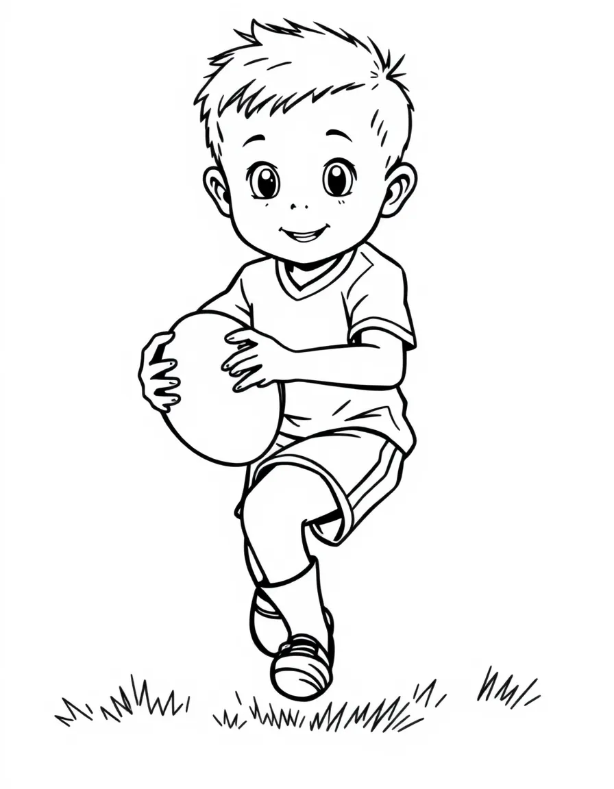 (sports) A child rugby ball