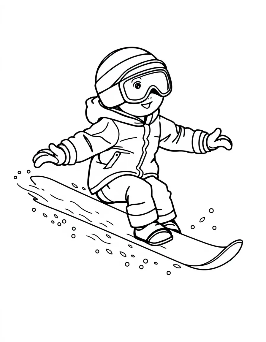 (sports) A child snowboard