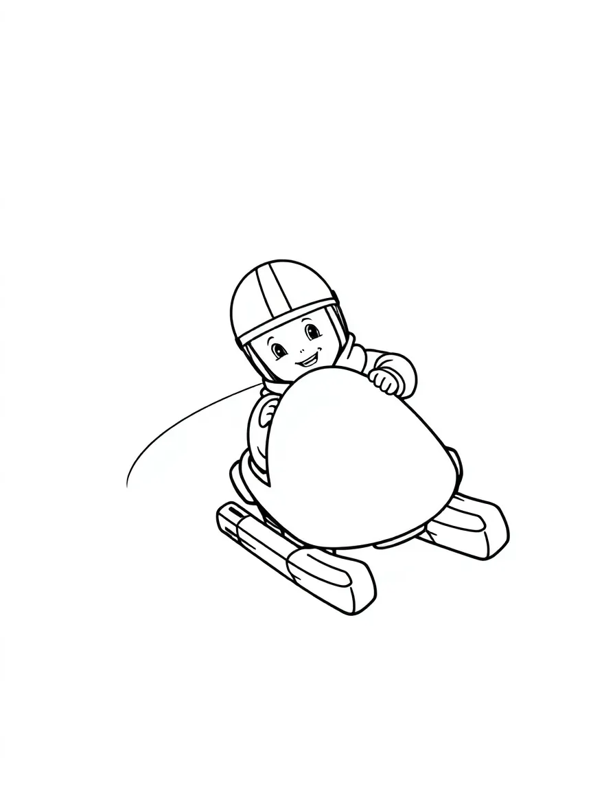 (sports) A child bobsled track