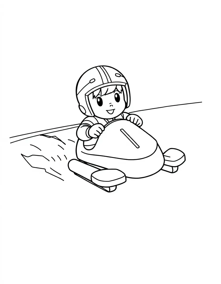 (sports) A child luge track
