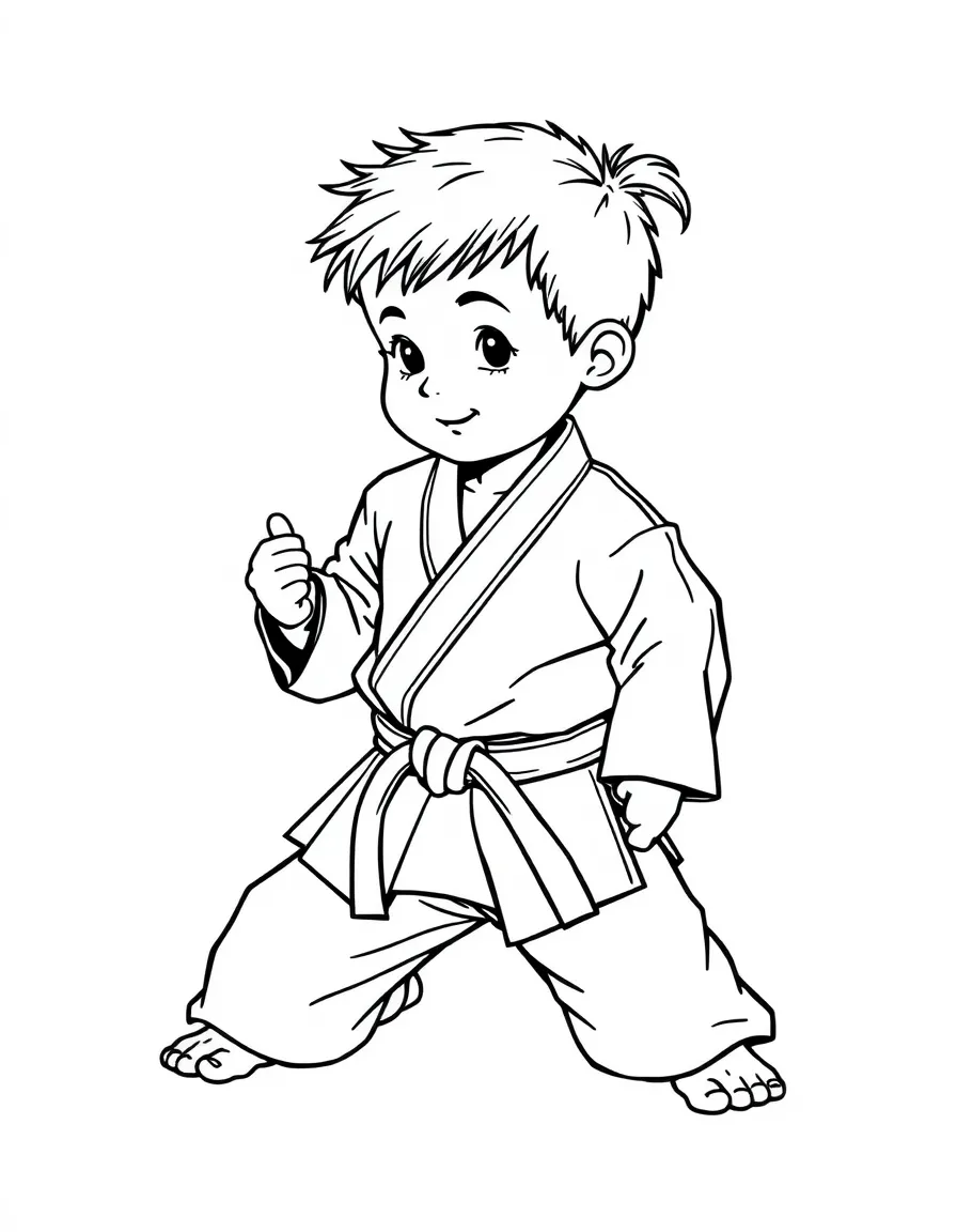 (sports) A child simple judo mat
