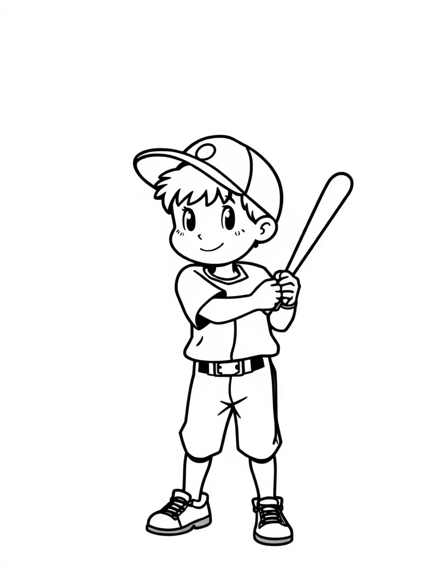 (sports) A child simple baseball bat
