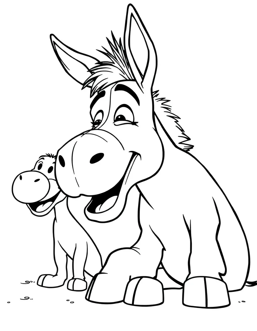 (movie characters) Donkey laughing.