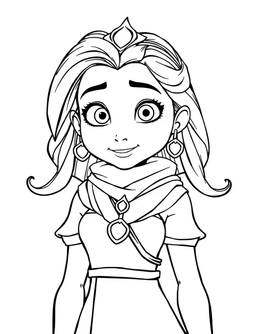 (movie characters) Fiona in her human form.