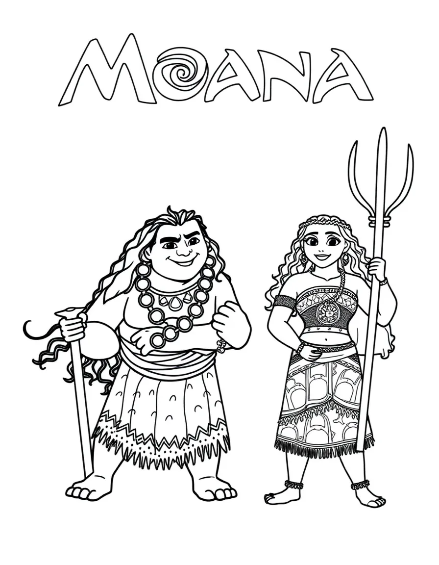 (characters in movie "Moana") Maui's fishhook glowing.