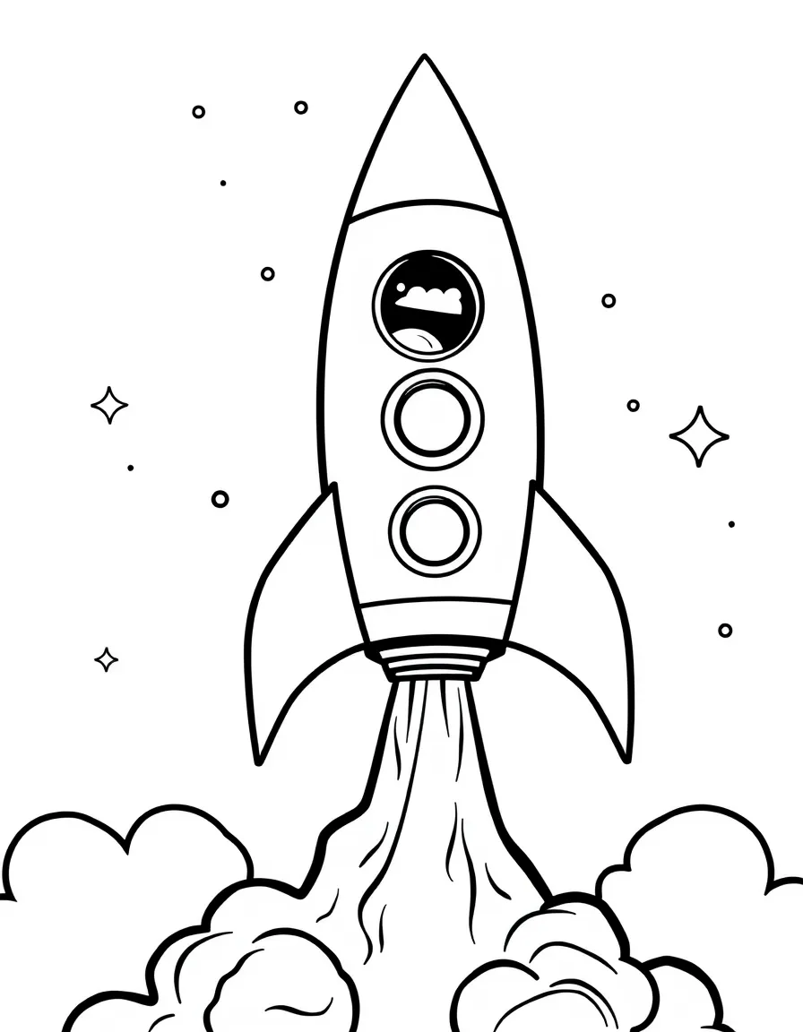 An excited rocket launching.