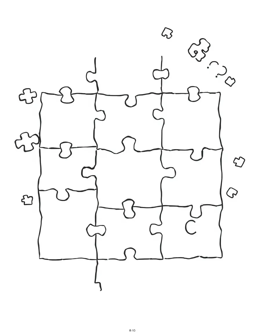 A confused puzzle with missing pieces.