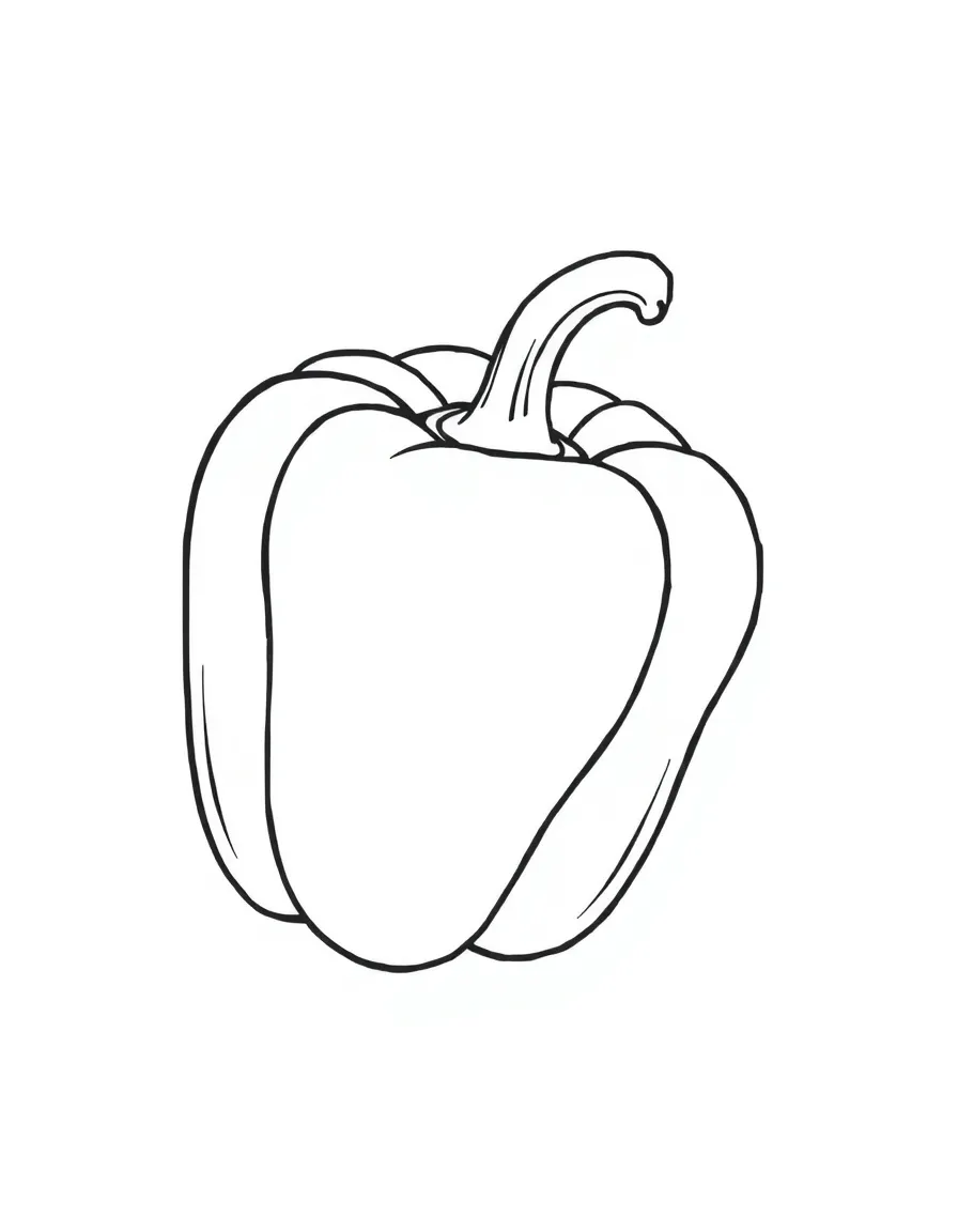 A confused bell pepper with mixed colors.