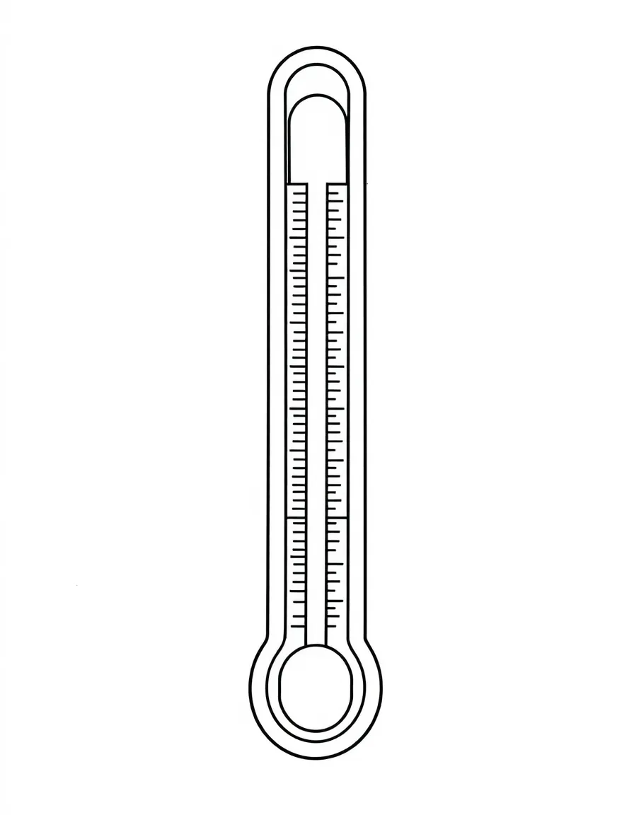 A bored thermometer with no temperature.