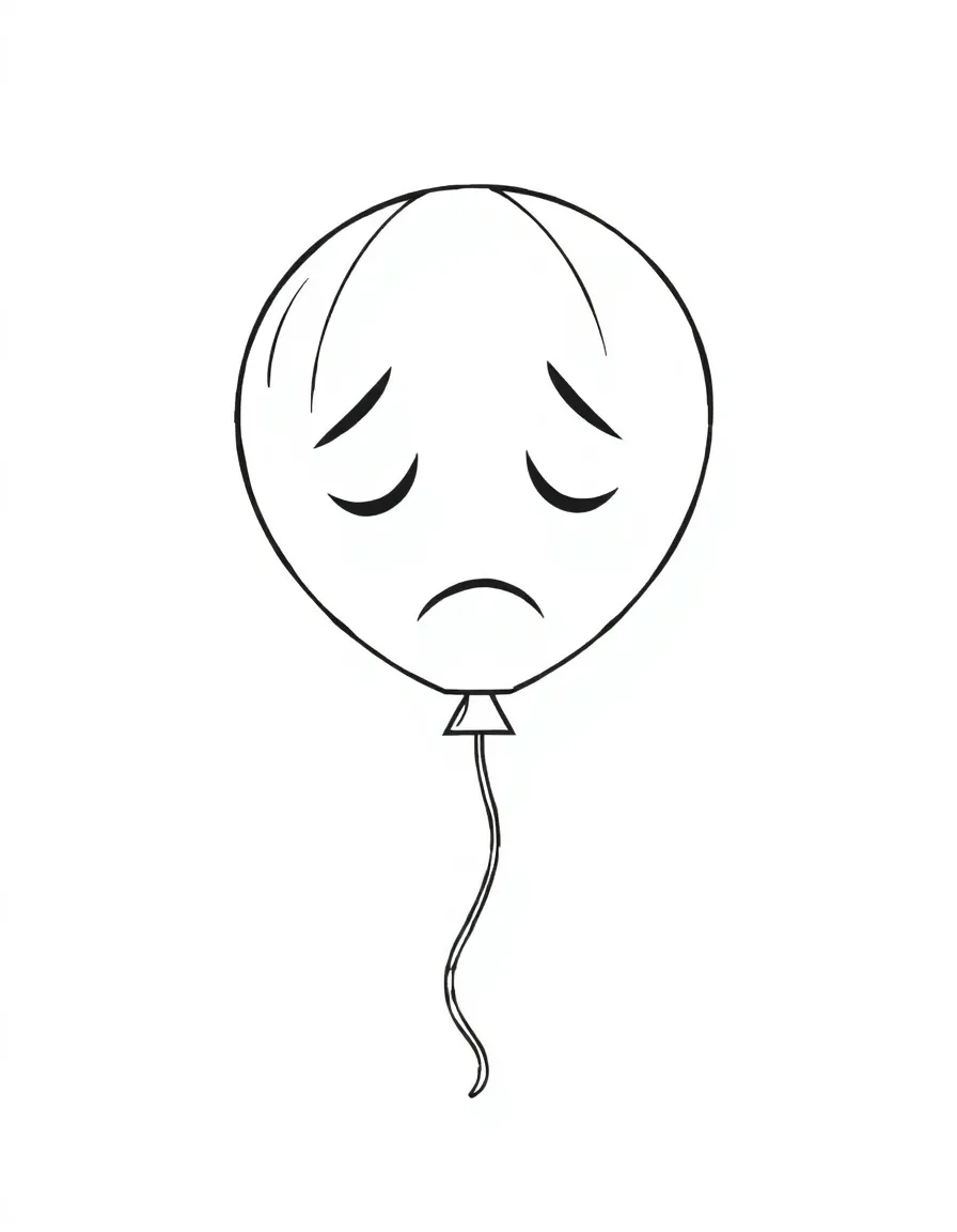 A sad deflated balloon.