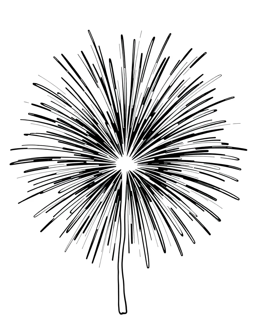 A brave firecracker sparkling.