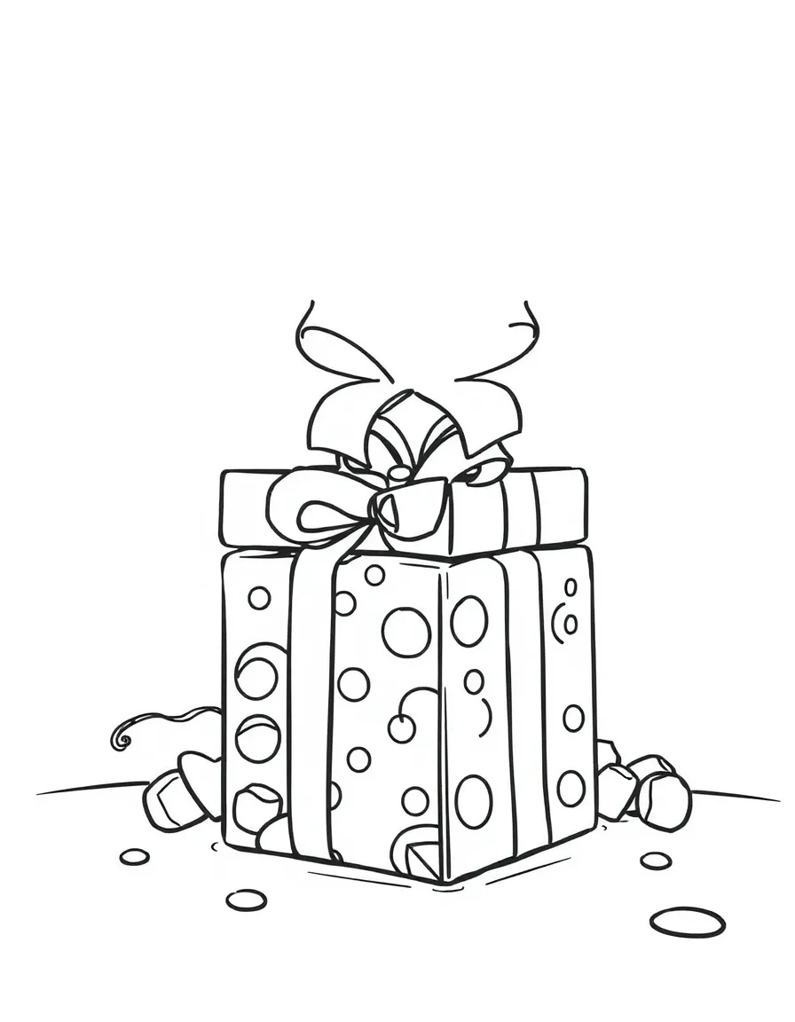 A bored present waiting.