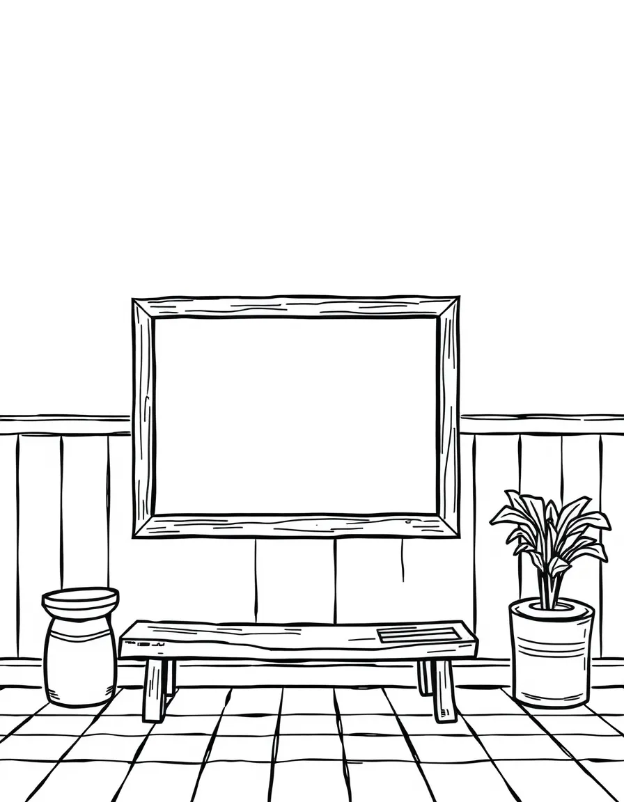 A bored chalkboard waiting.