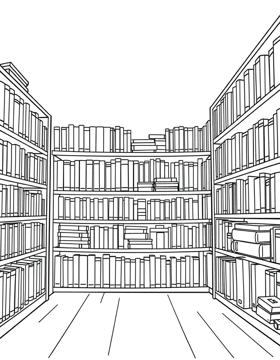 A proud library filled with books.