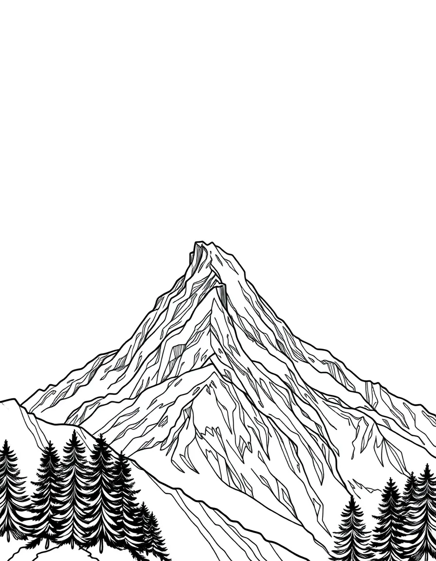 A proud mountain touching the sky.