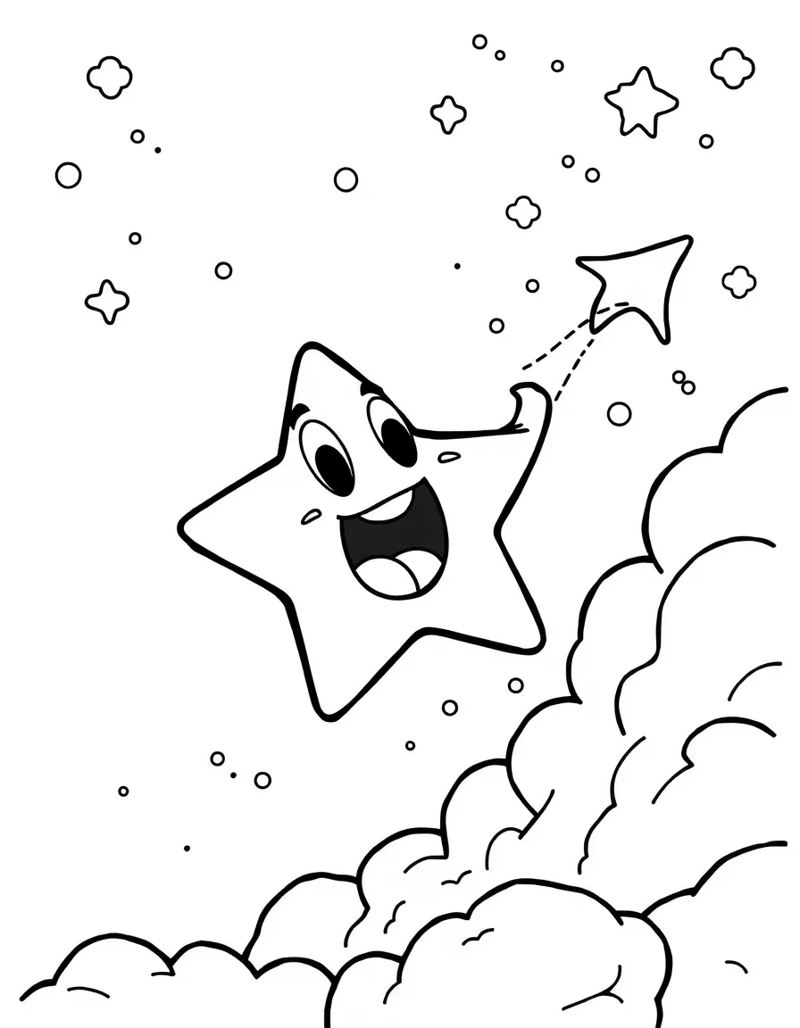 An excited shooting star.