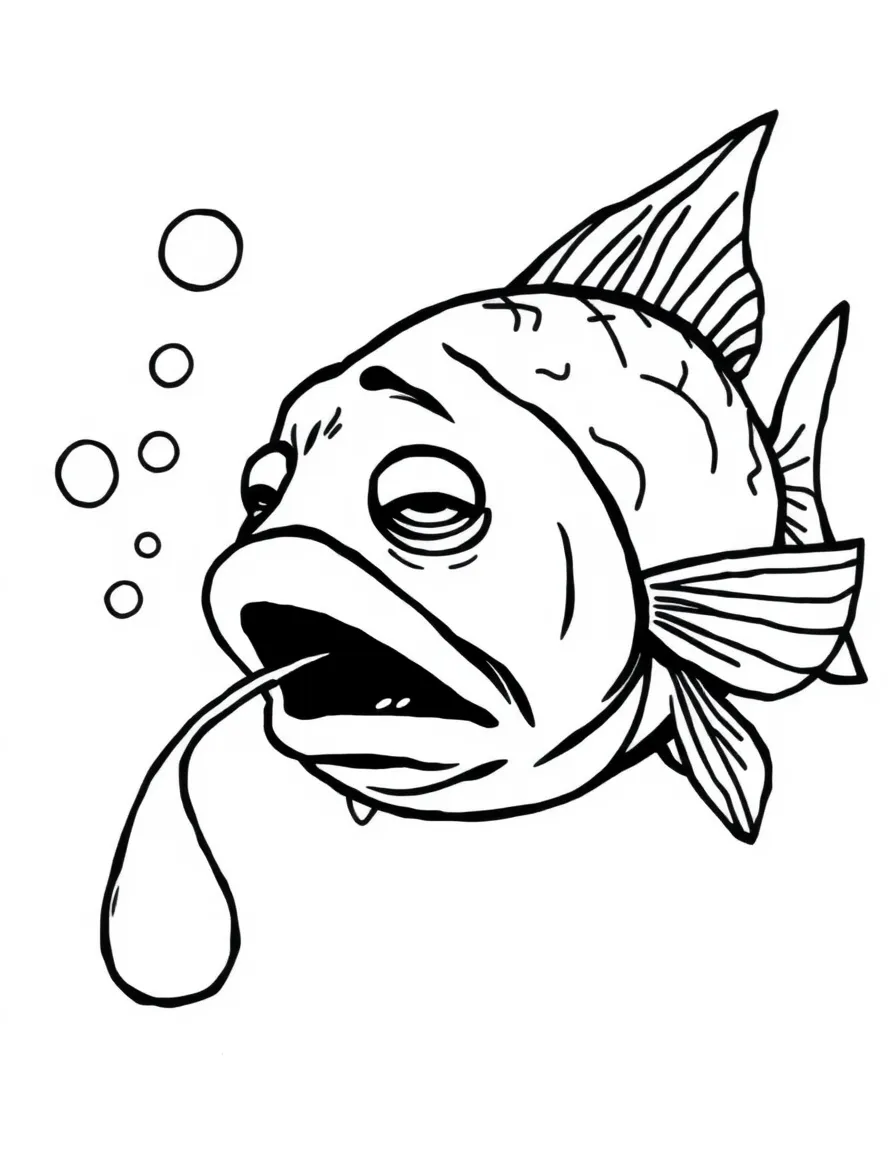 A crying fish gasping for air.