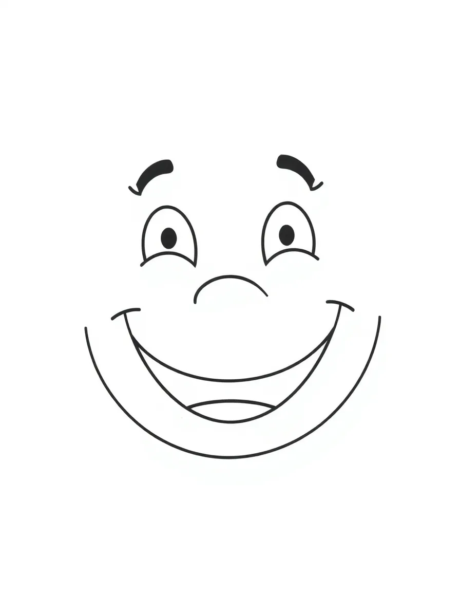 A happy smiling face.