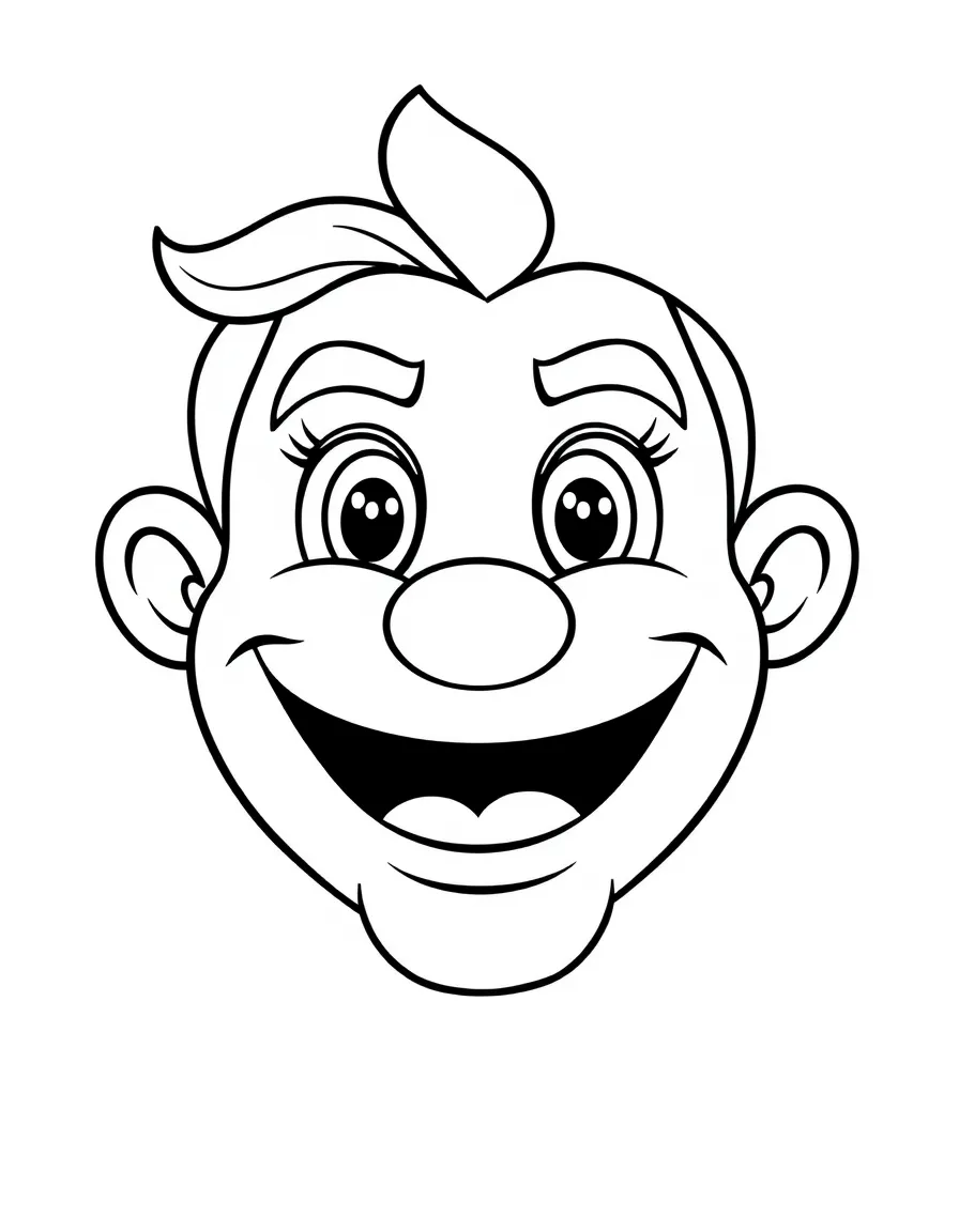 A proud face with a big smile.