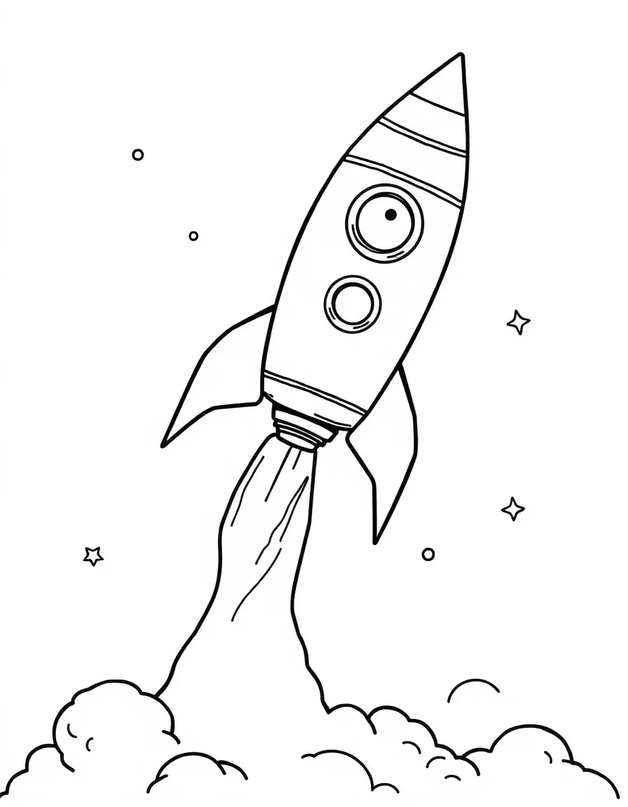 An excited rocket launching.