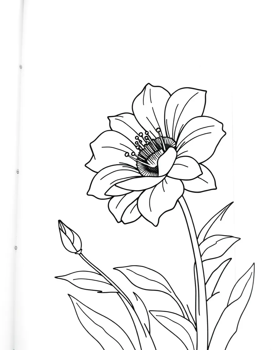 A laughing flower swaying in wind.