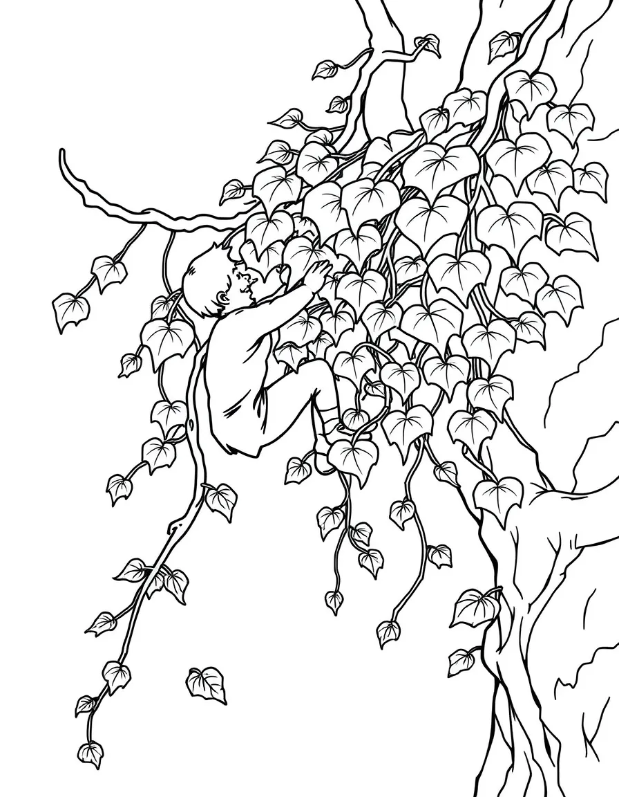 A brave vine climbing.